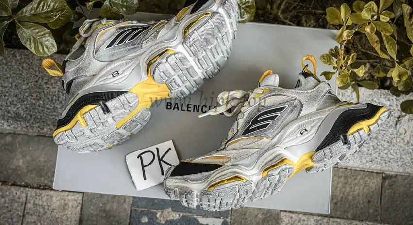 PK GOD Balenciaga Cargo Sneaker Grey Black Yellow MATERIALS READY TO SHIP