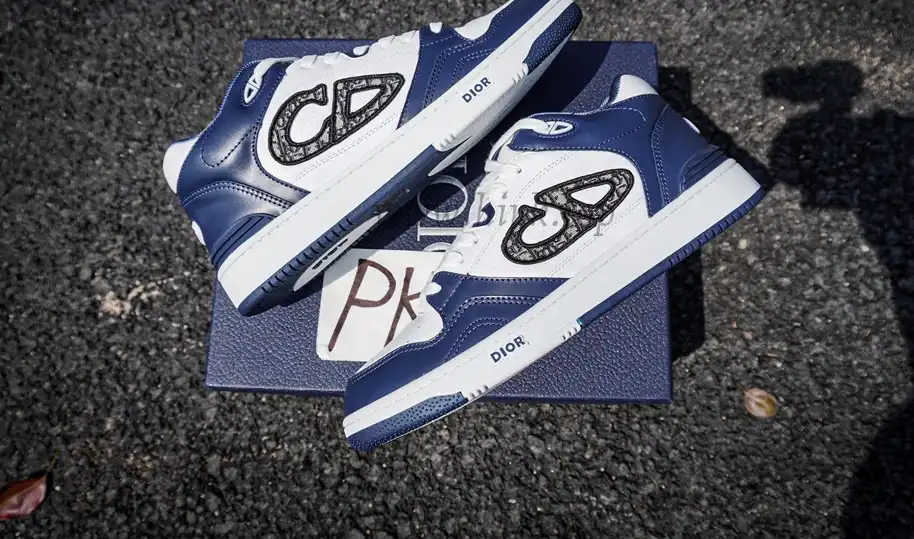 PK GOD Dior B57 MID-TOP SNEAKER White and Blue RETAIL MATERIALS READY TO SHIP