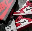 Pk God air jordan 1 retro Patent bred retail materials ready to ship