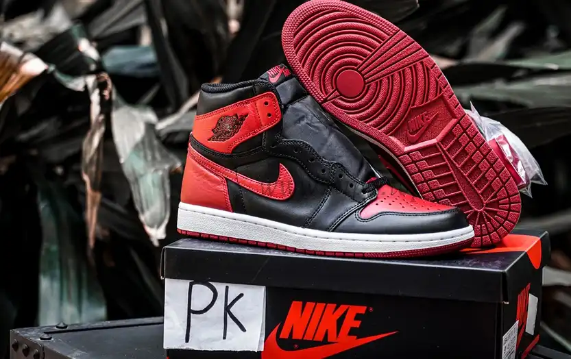 PK GOD Jordan 1 Retro High Bred Banned 2016 RETAIL MATERIALS READY TO SHIP