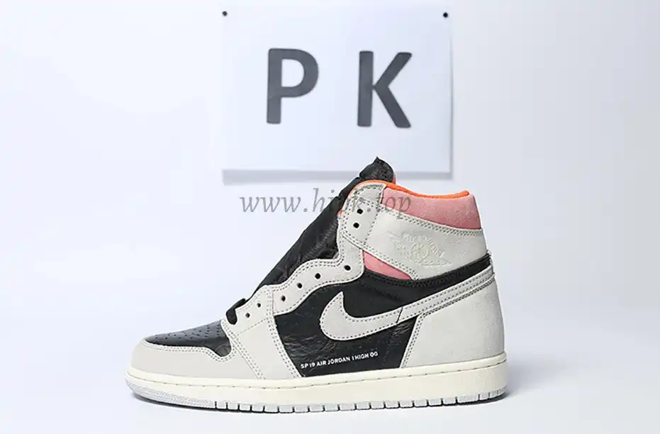 PK GOD Jordan 1 Retro High Neutral Grey Hyper Crimson RETAIL MATERIALS READY TO SHIP