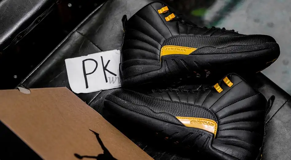 PK GOD Jordan 12 Retro Black Taxi RETAIL MATERIALS READY TO SHIP