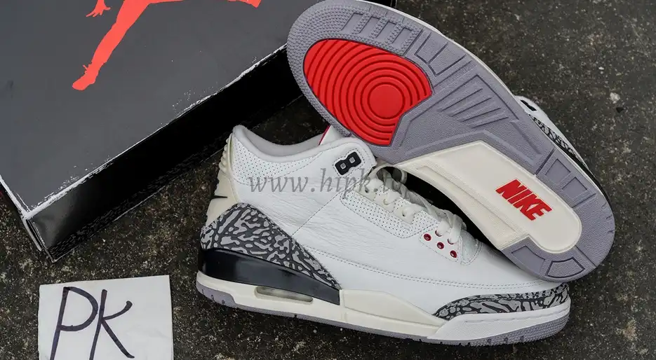 PK GOD Jordan 3 Retro White Cement Reimagined RETAIL MATERIALS READY TO SHIP