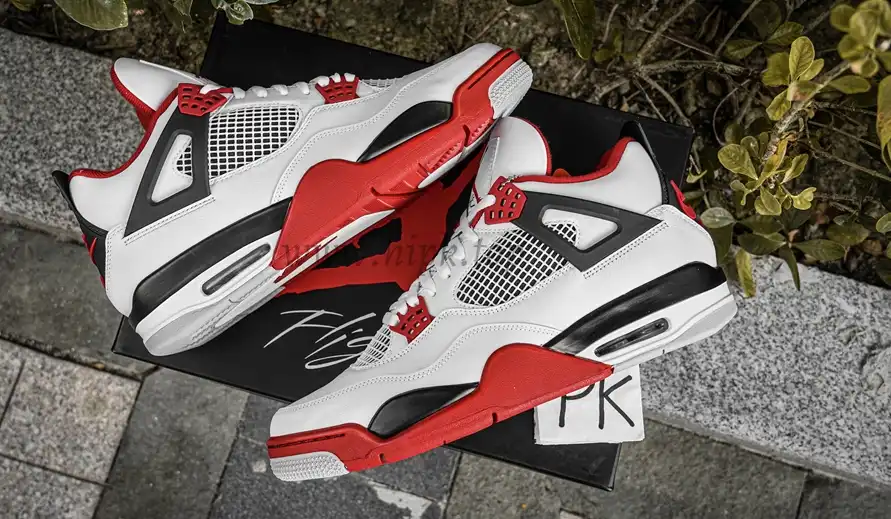 PK God Air Jordan 4 Fire Red retail materials ready to ship