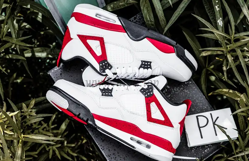 PK GOD Jordan 4 Retro Red Cement RETAIL MATERIALS READY TO SHIP