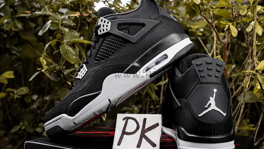 PK GOD Jordan 4 Retro SE Black Canvas RETAIL MATERIALS READY TO SHIP