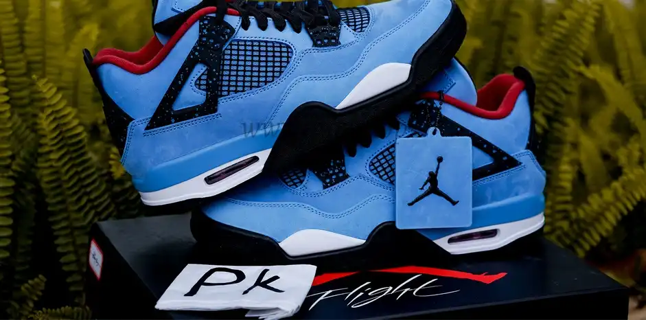 PK5.0 Jordan 4 Retro Travis Scott Cactus Jack RETAIL MATERIALS READY TO SHIP