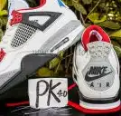 PK GOD Jordan 4 Retro White Oreo RETAIL MATERIALS READY TO SHIP