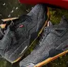 Authentic Air Jordan 4 Premium Black