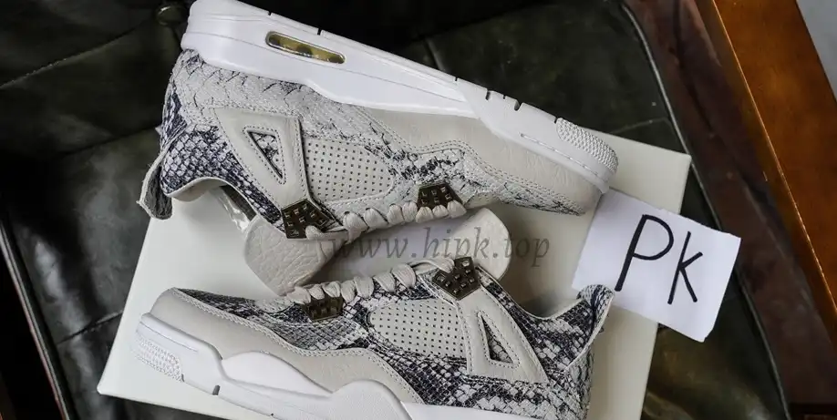 PK GOD Jordan 4 RetroSnakeskin RETAIL MATERIALS READY TO SHIP