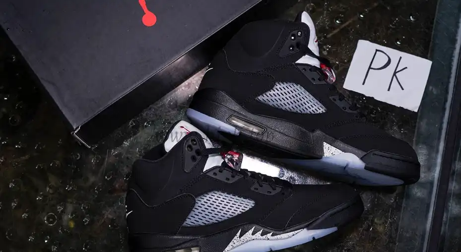 PK GOD Jordan 5 Retro Black Metallic 2016 RETAIL MATERIALS READY TO SHIP