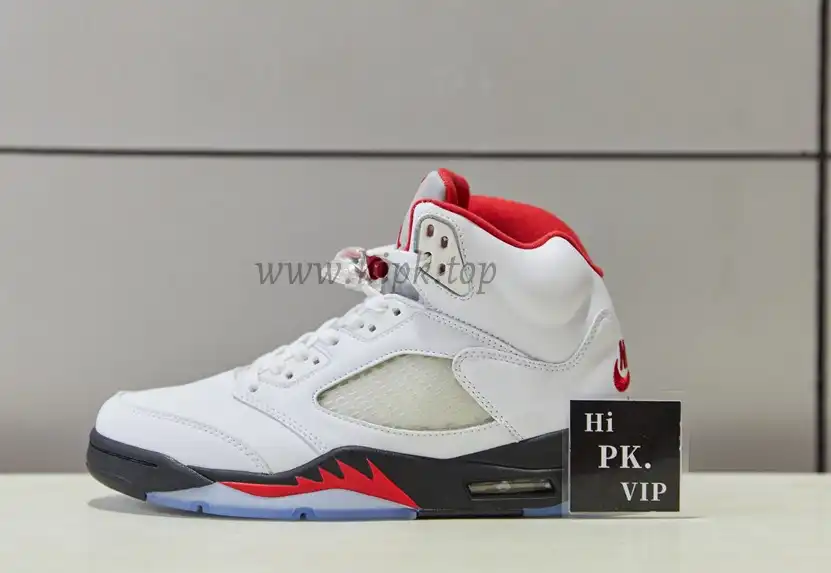 PK GOD Jordan 5 Retro Fire Red Silver Tongue 2020 Retail Materials Ready to Ship