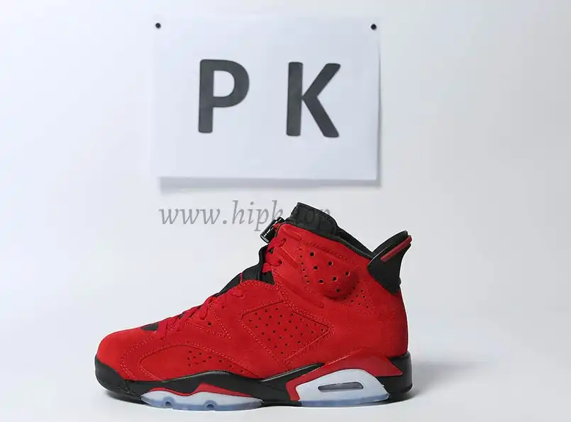 PK GOD Jordan 6 Retro Black Red RETAIL MATERIALS READY TO SHIP