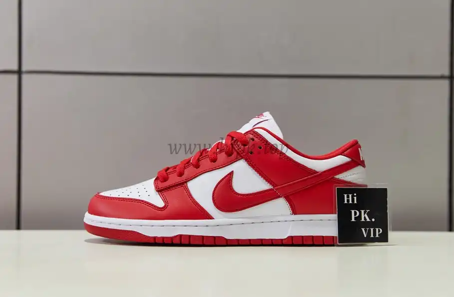 PK GOD Nike Dunk Low University Red Retail Materials Ready to Ship