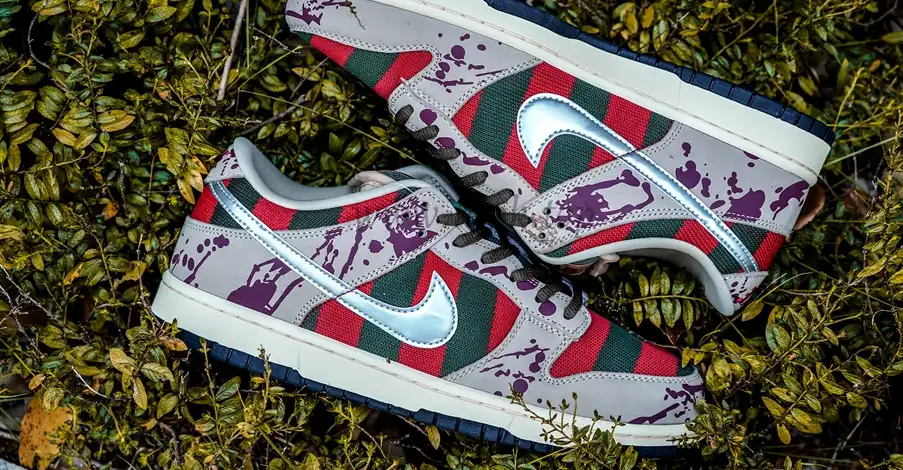 PK GOD Nike SB Dunk Low Freddy Krueger RETAIL MATERIALS READY TO SHIP