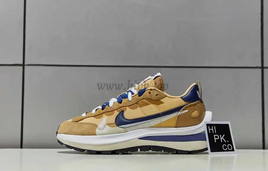 PK GOD Nike Vaporwaffle sacai Sesame Blue Void retail materials ready to ship