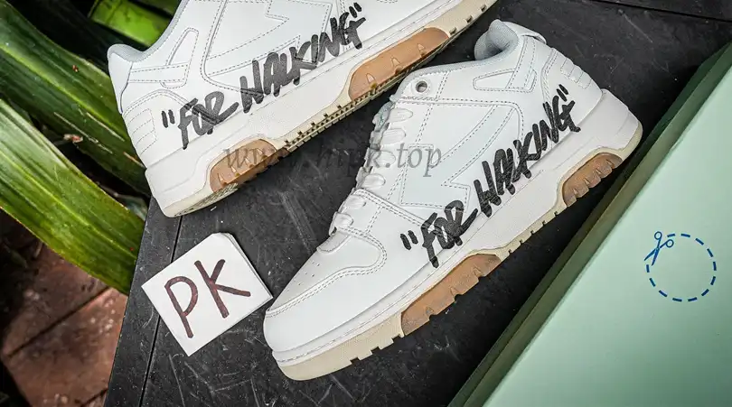 PK GOD OFF-WHITE Out Of Office OOO Low Tops For Walking White Black RETAIL MATERIALS READY TO SHIP