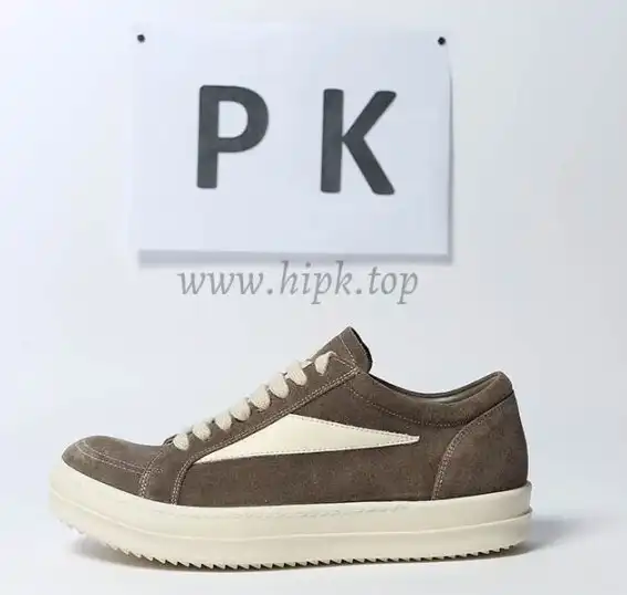 PK GOD Rick Owens Jumbo Lace Padded Sneaks Low Black Milk RETAIL MATERIALS READY TO SHIP