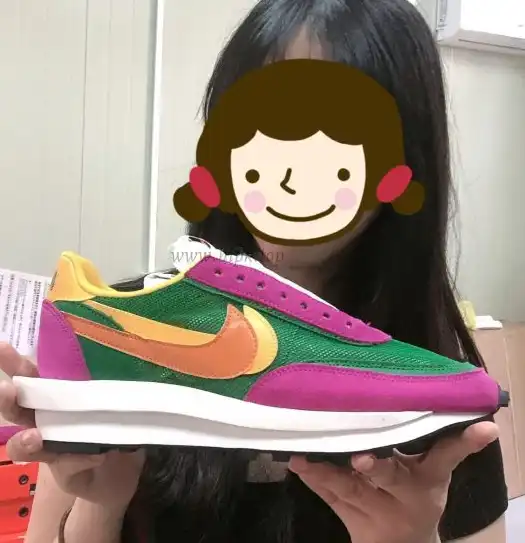 PK God Sacai X VaporWaffle Royal Fuchsia retail materials ready to ship