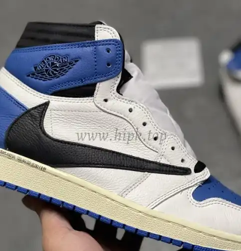 PK GOD Travis Scott x Fragment Design x Jordan Air Jordan 1 white RETAIL MATERIALS READY TO SHIP