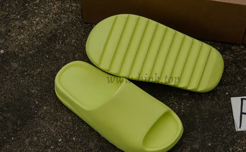 PK GOD adidas Yeezy Slide Glow Green Frosted RETAIL MATERIALS READY TO SHIP