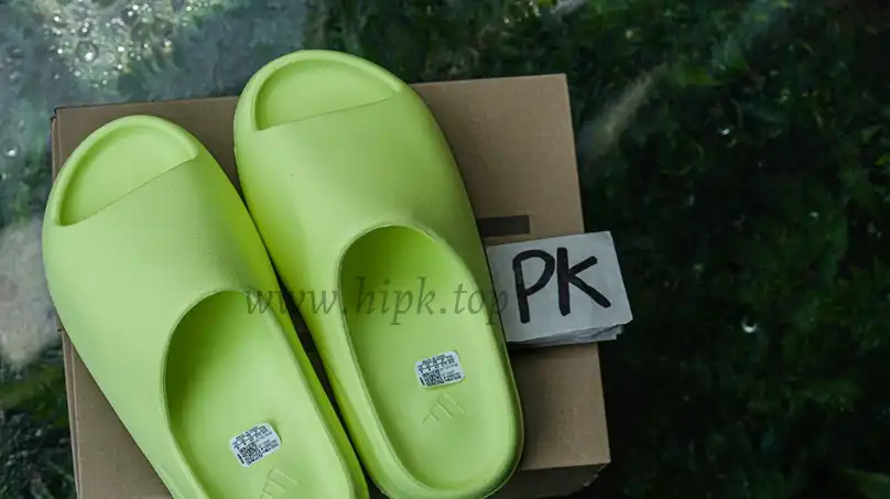 PK GOD adidas Yeezy Slide Glow Green Glossy RETAIL MATERIALS READY TO SHIP