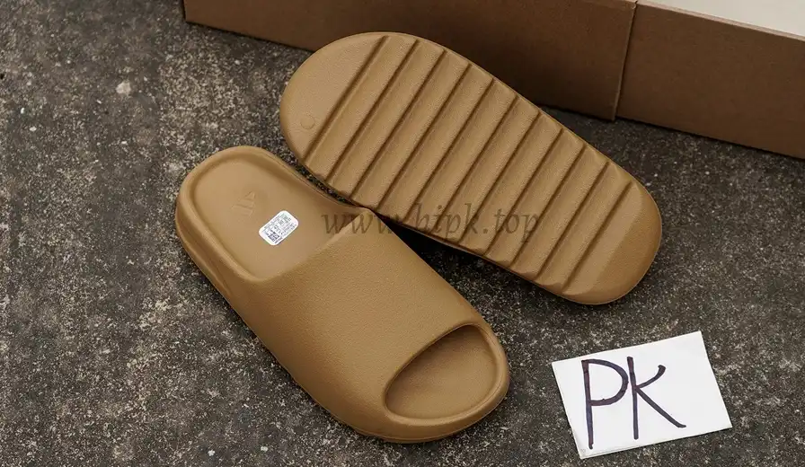 PK GOD adidas Yeezy Slide Ochre RETAIL MATERIALS READY TO SHIP