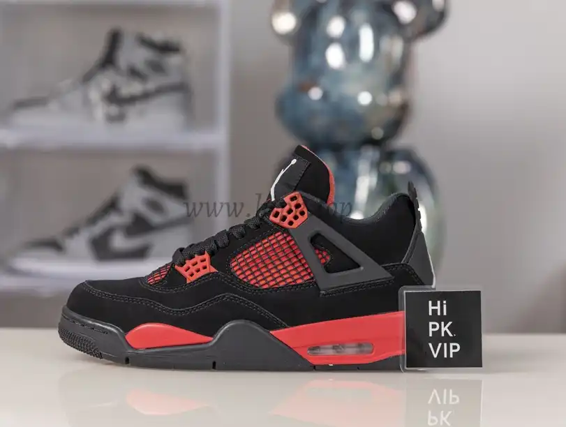 PK God Air Jordan 4 “Red Thunder”retail materials ready to ship