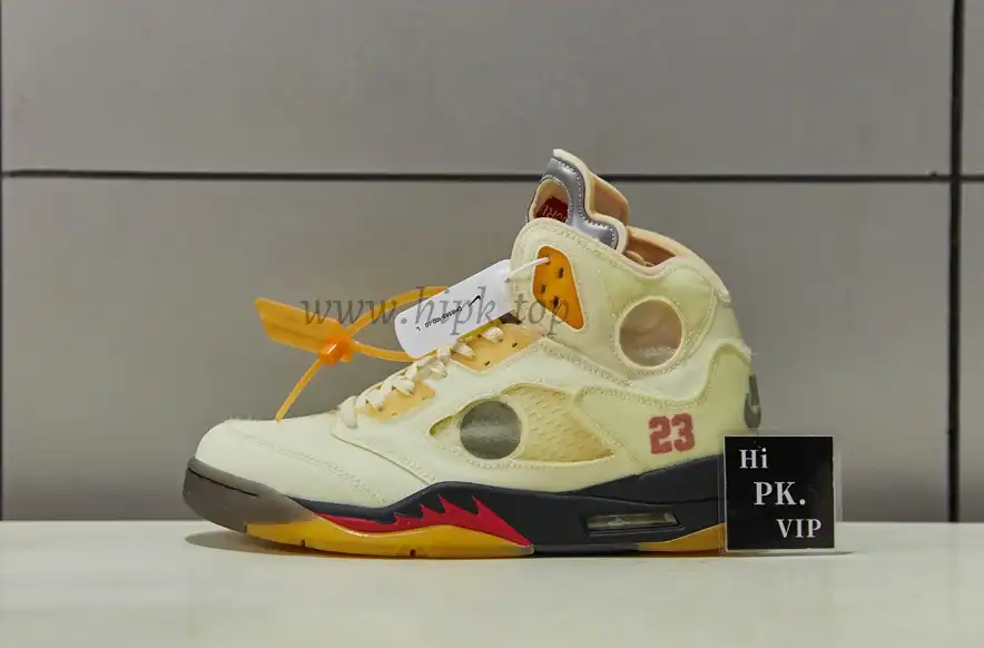 PK God Air Jordan 5 Retro X off white Sail retail materials ready to ship