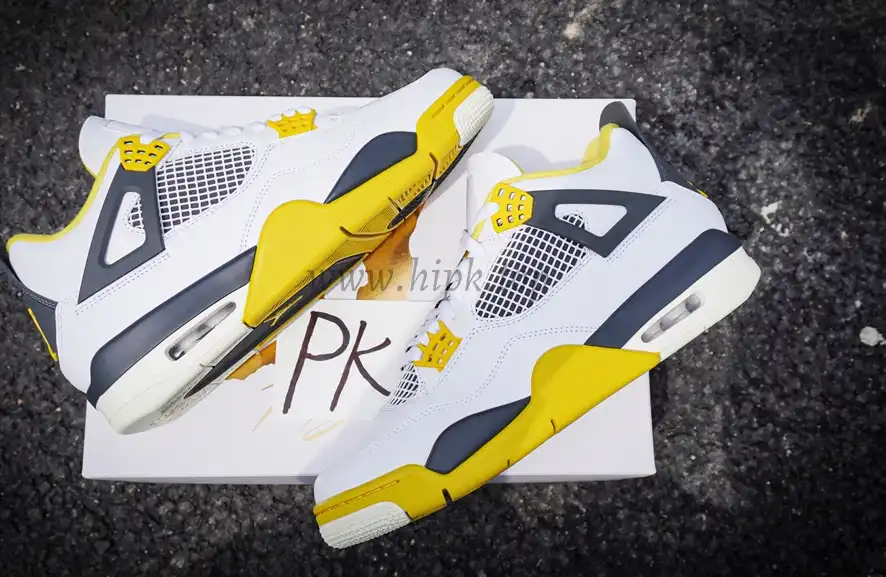 PK God Jordan 4 Vivid Sulfur retail materials ready to ship