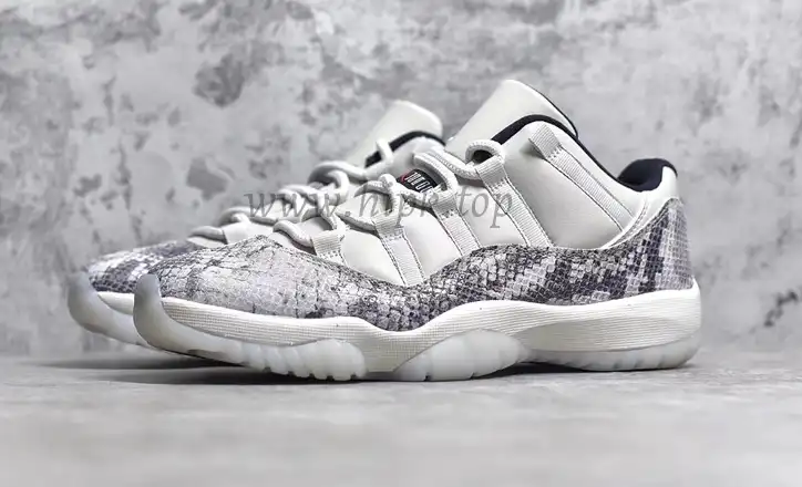 PK God Jordan Retro 11 Low Snakeskin Light Bone real snakeskin ready to ship