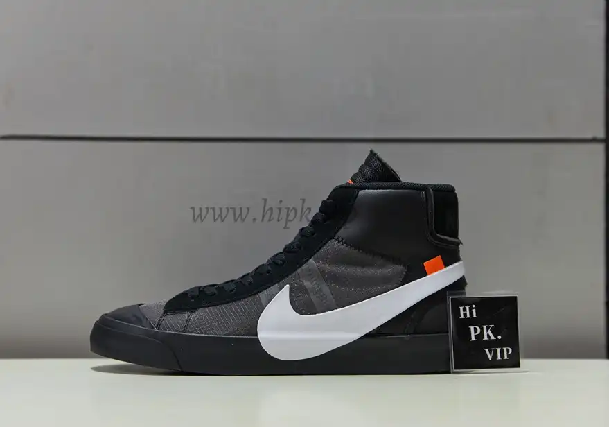 PK God OFF-WHITE x Nike Blazer Mid Black“GRIM REEPERS”retail materials ready