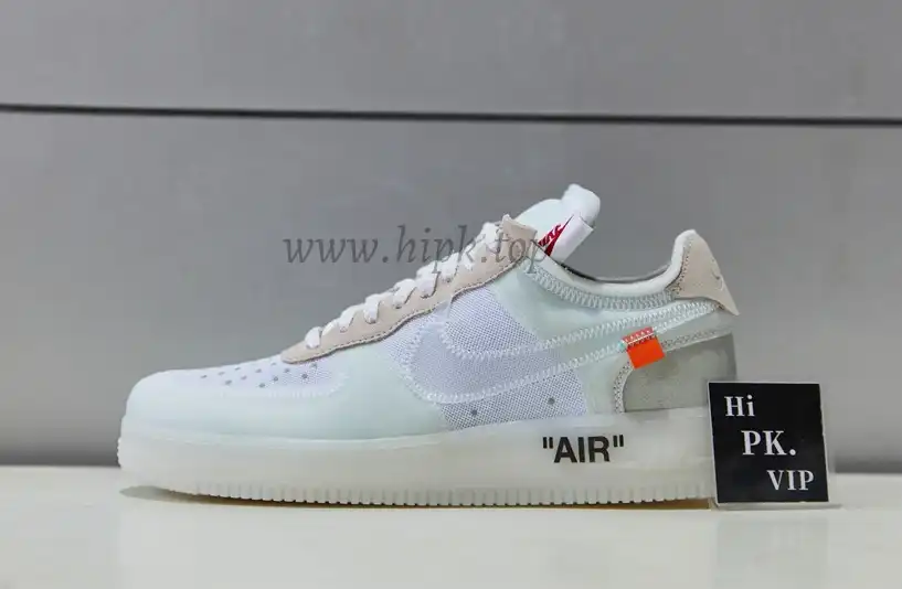 PK God Off-White Nike Air Force 1 One Low The 10 Ten Virgil Abloh retail materials ready to ship