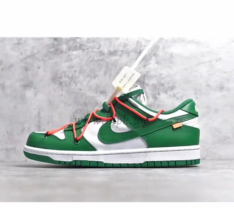 PK God exclusive OFF-WHITE x Futura x Nike Dunk white pine green retail materails ready to ship