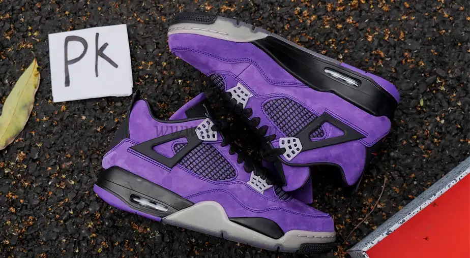 Pk5.0 Travis Scott x Air Jordan 4 F&F Purple RETAIL MATERIALS READY TO SHIP