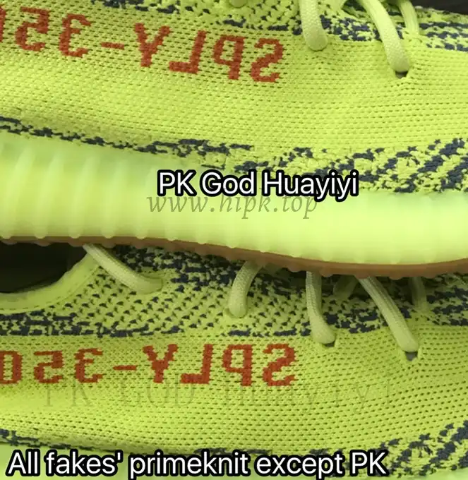 PK God Yeezy 350 V2 Semi Frozen Yellow Raw Steel WITH REAL PREMEKNIT FROM HUAYIYI WHICH OFFER PRIMEKNIT TO ADIDAS DIRECTLY