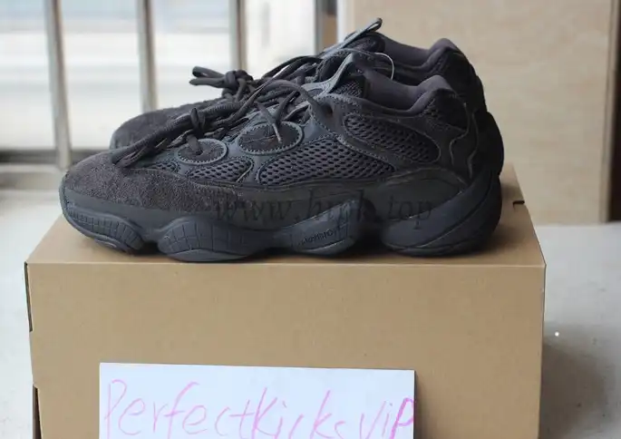 God Yeezy 500 Shadow Black retail sample version ready to ship