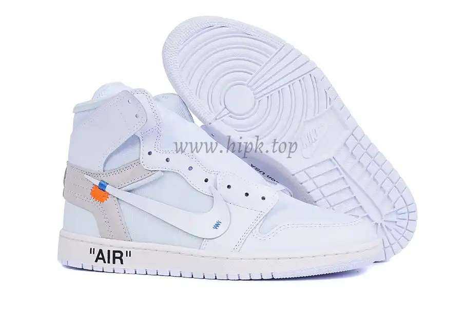 PK GOD X YIFU RETAIL FACTORY X NIKE X OFF WHITE-AIR JORDAN 1-TRIPLE WHITE ready limited