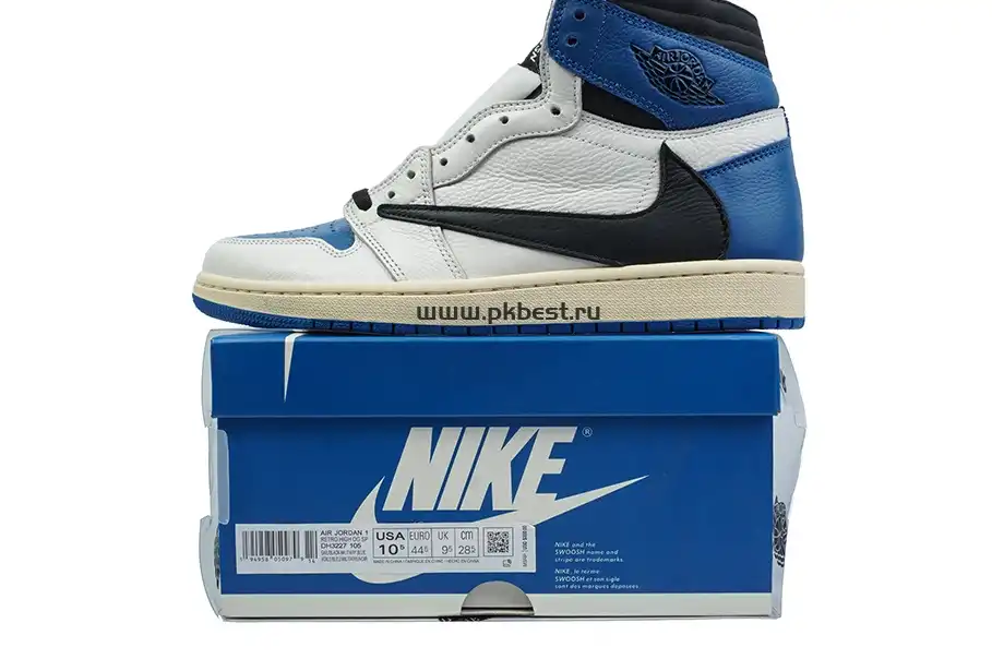 PK5.0 Travis Scott X Fragment X Air Jordan 1 High OG retail materials ready to ship