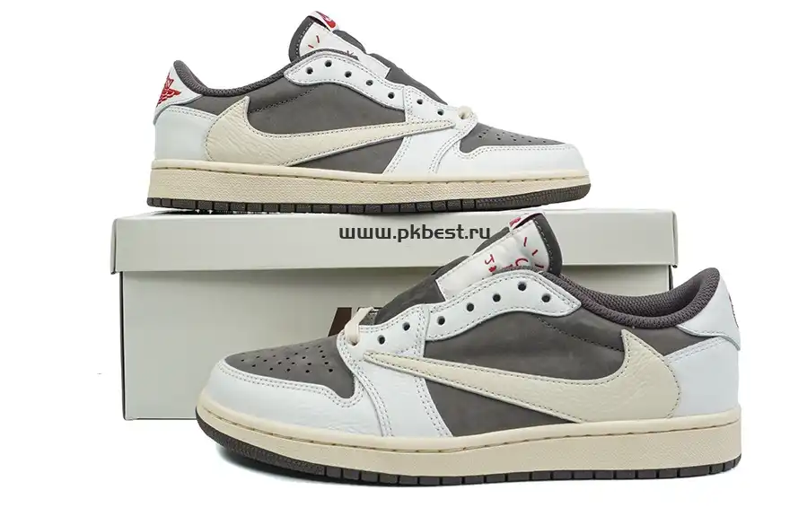 PK 5.0 Jordan 1 Retro Low OG SP Travis Scott Reverse Mocha RETAIL MATERIALS READY TO SHIP