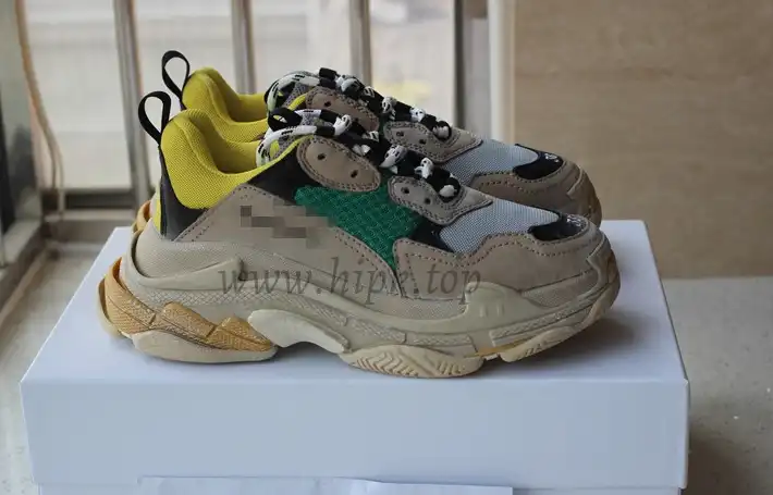 GOD Paris TRIPLE S TRAINER YELLOW YELLOW GREEN