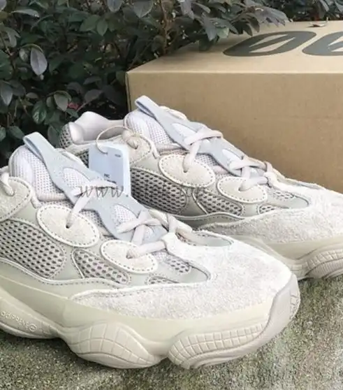 God Yeezy 500 Salt EE7287 retail sample version ready