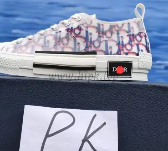 PK GOD Dior B33 TENNIS  DO EMBROIDERED  CANV BLUE & WHITE RETAIL MATERIALS READY TO SHIP