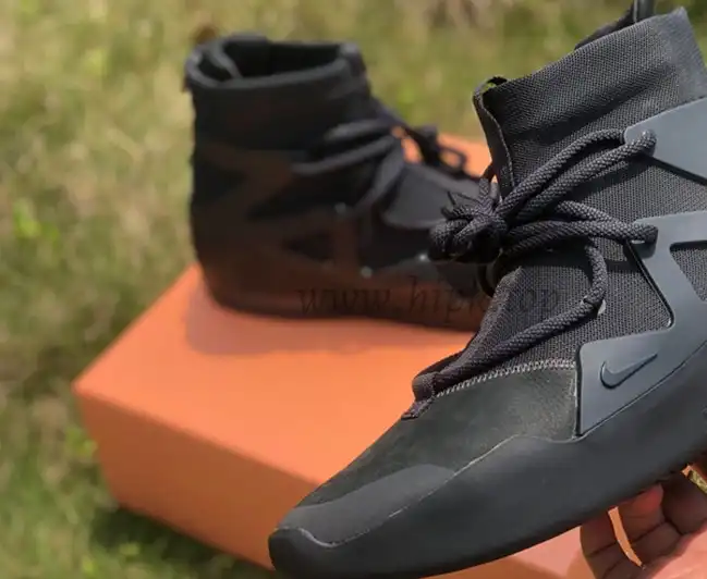 PK God Nike Air Fear of God 1 Triple Black retail materials ready to ship