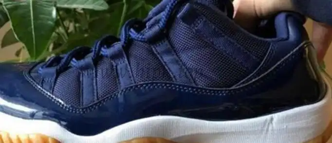 Authentic Air Jordan 11 Low Navy Gum