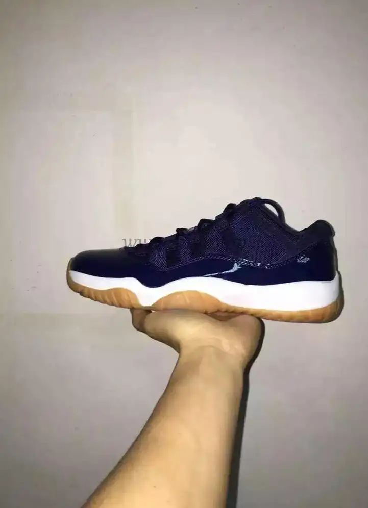 Authentic Air Jordan 11 Low Navy Gum