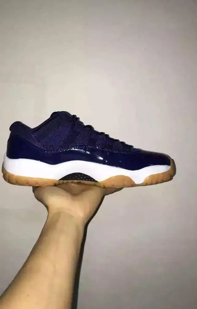 Authentic Air Jordan 11 Low Navy Gum