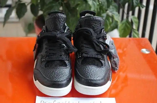 Authentic Air Jordan 4 Premium Black