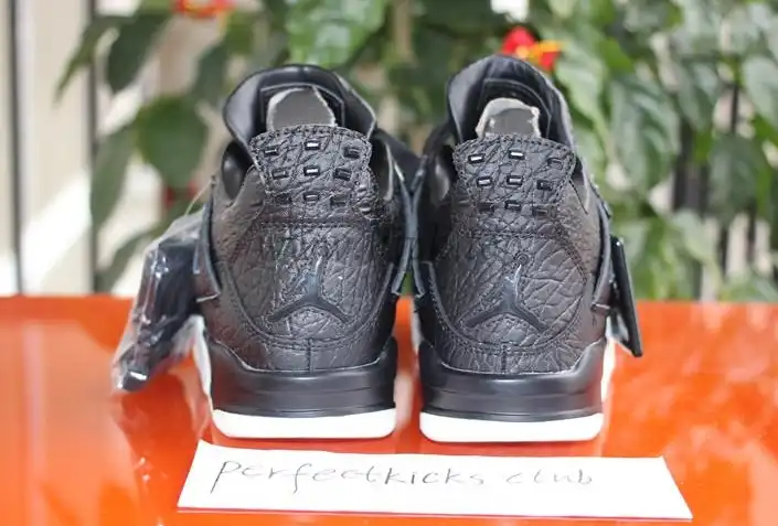 Authentic Air Jordan 4 Premium Black