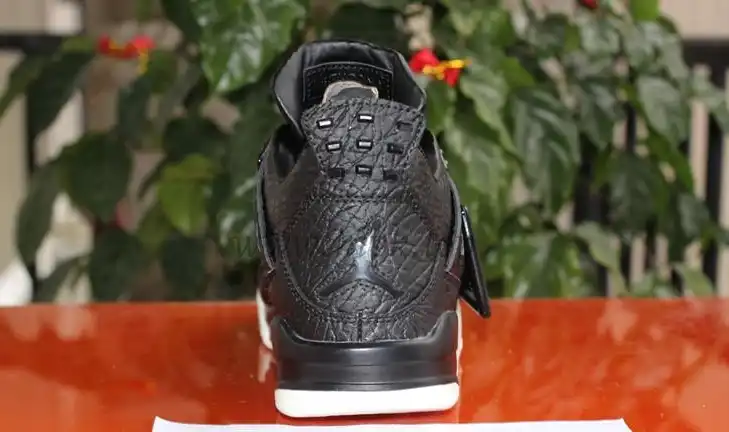 Authentic Air Jordan 4 Premium Black